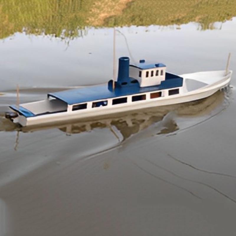 3D Printing Rc Boat - เรือบังคับวิทยุ 60 ซม. เรือเฟอร์รี่ขนาดเล็กสุดโรแมนติก ชุดเรือบังคับวิทยุแบบพิมพ์ 3