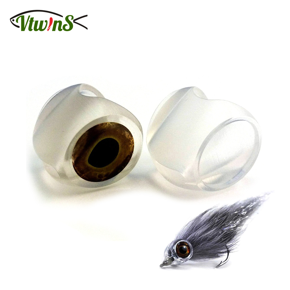 3D Printing Lure - Vtwins 30PCS ทนทานน้ำหนักเบาใหม่ปลา-Skull ปลามาสก์3D Eye Streamers