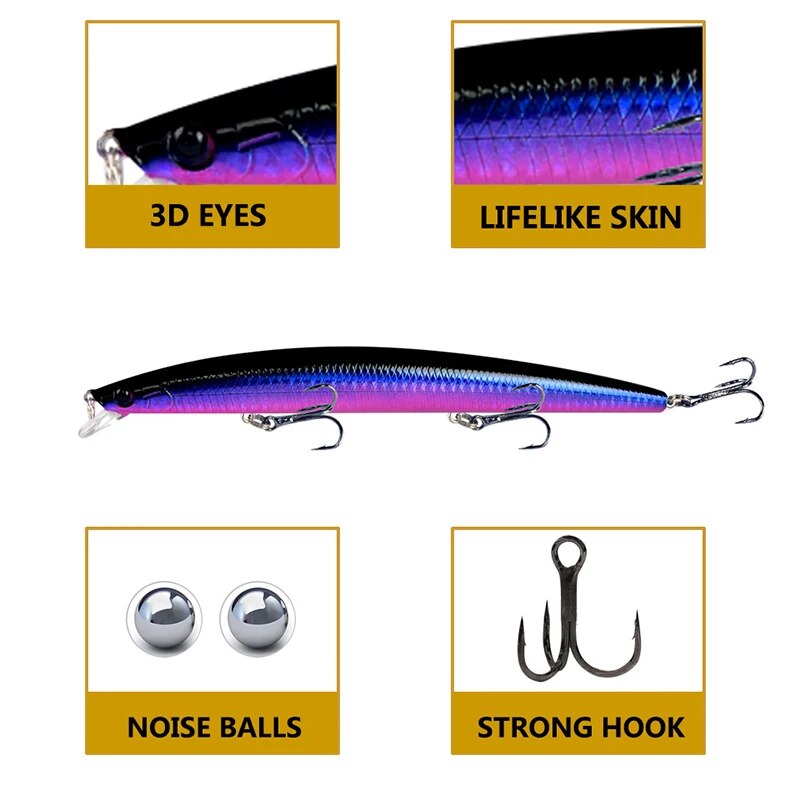 Minnow Fishing Lure เลเซอร์ Ha - 3D Printing Lure บทวิจารณ์และราคา