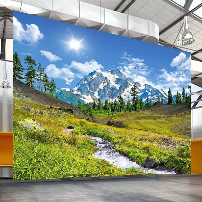 หิมะภูเขาที่ราบสูงธรรมชาติทิวท - 3D Printing Foto บทวิจารณ์และราคา