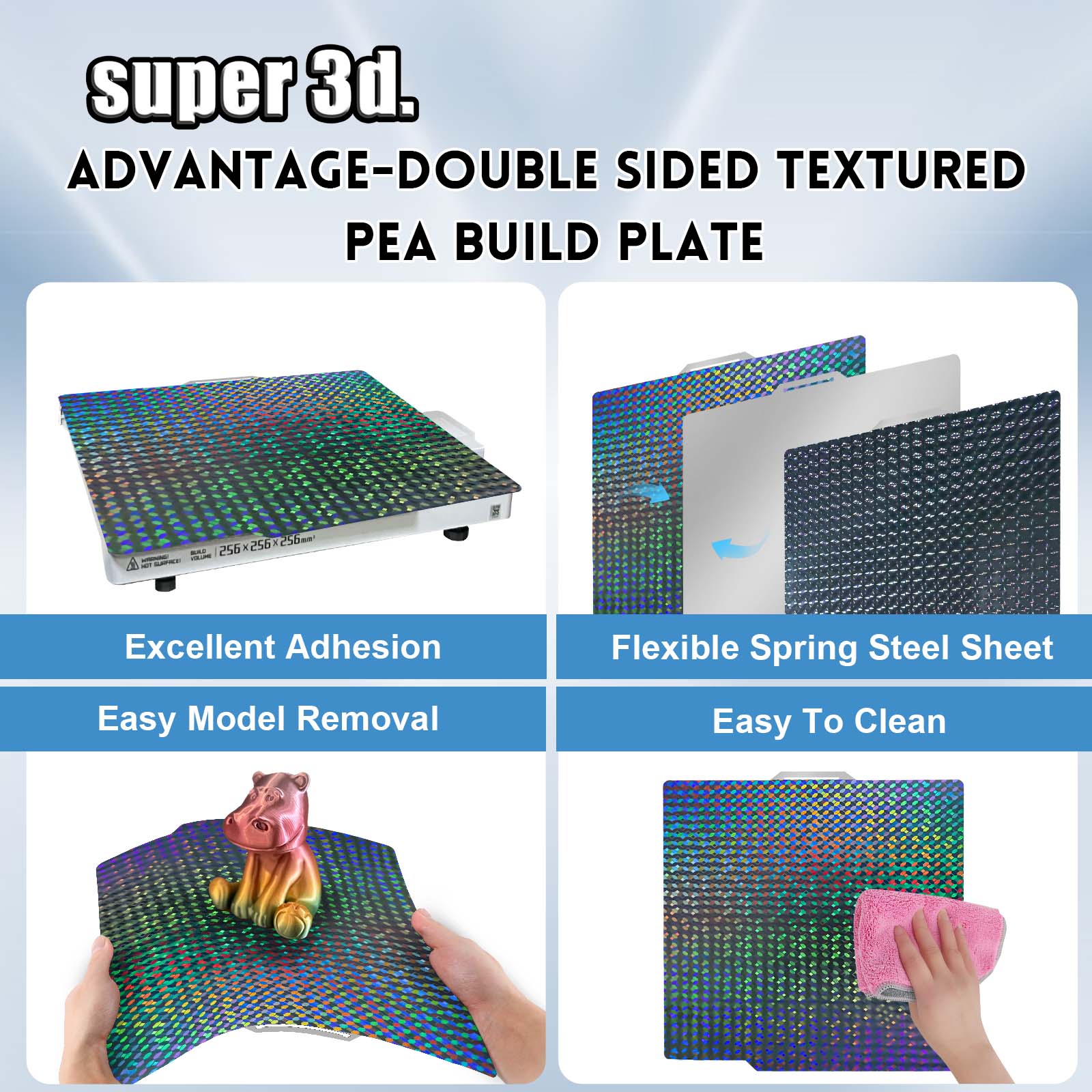 แผ่นรองพิมพ์ P2S PEO Bambu X1  - Pei Sheet บทวิจารณ์และราคา