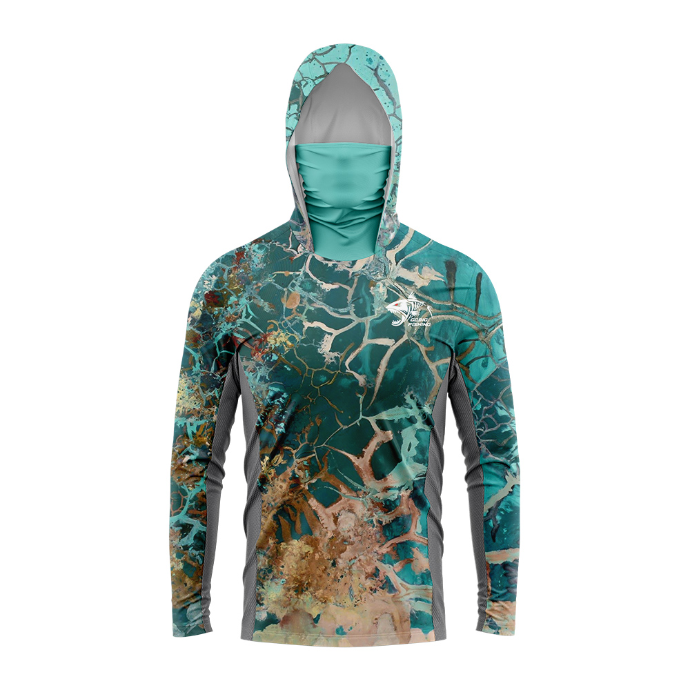 เสื้อฮู้ดตกปลาผู้ชายลายปลาโครง - 3D Printing Lure บทวิจารณ์และราคา