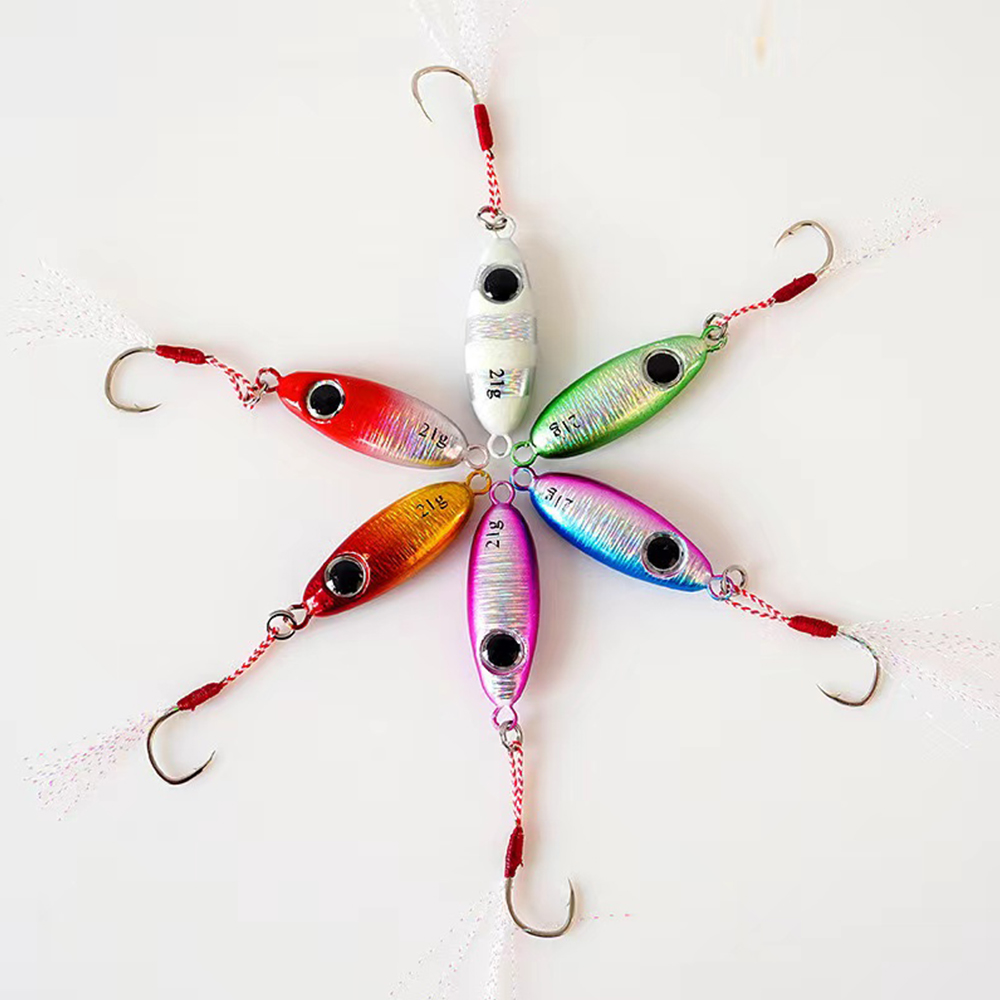 6pcs Micro Metal Jigging เหยื่ - 3D Printing Lure บทวิจารณ์และราคา