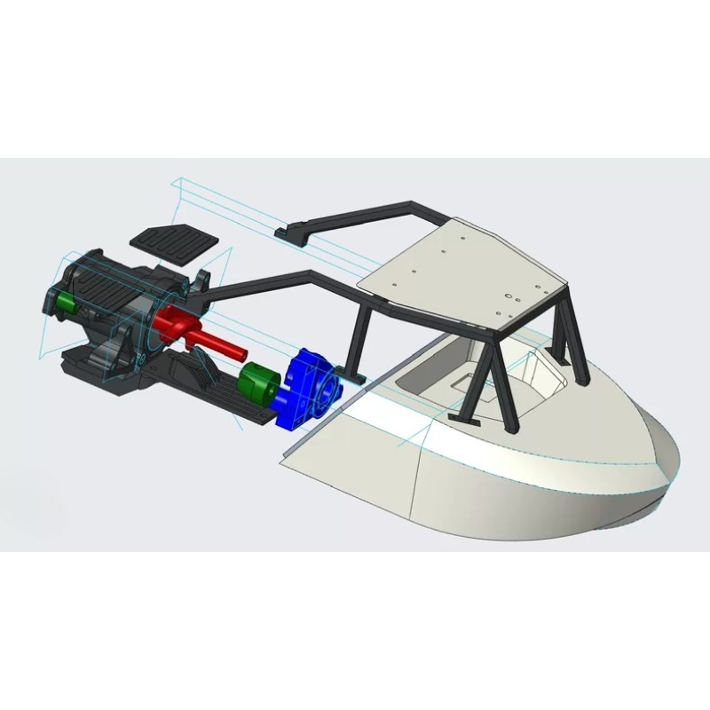 ชุดอัพเกรด DIY อุปกรณ์เสริมเรื - 3D Printing Rc Boat บทวิจารณ์และราคา